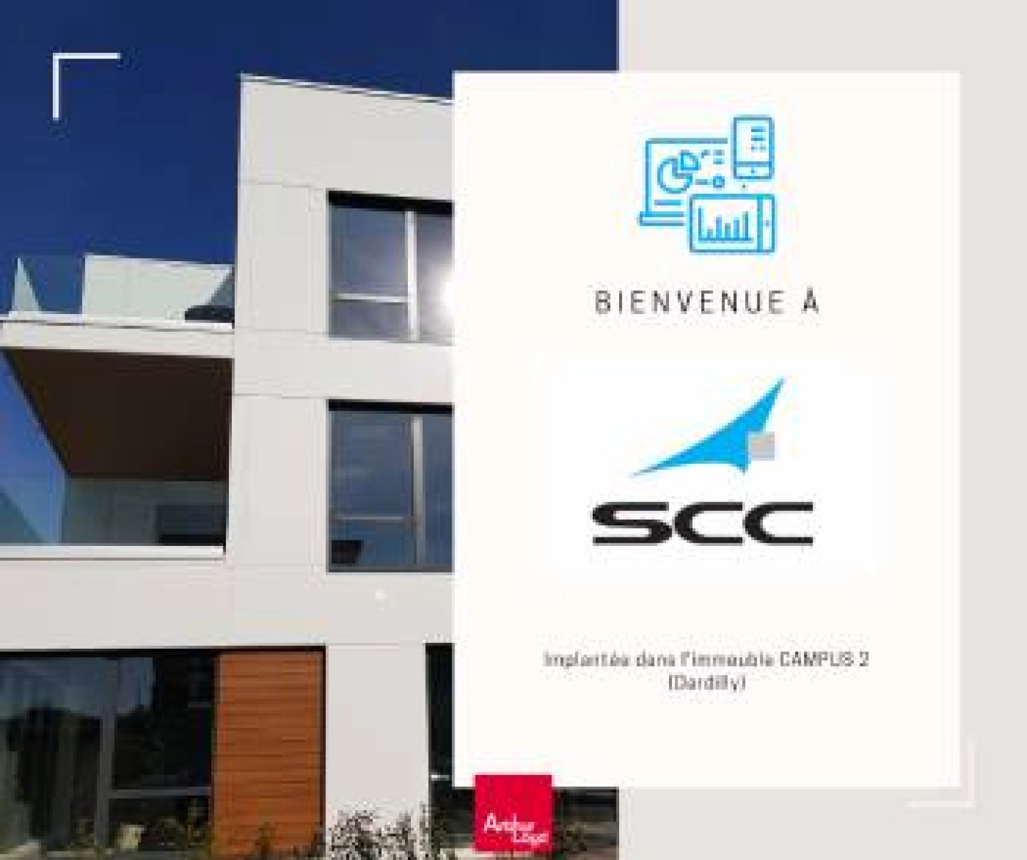 Bureaux dans l'immeuble Campus 2 - Dardilly