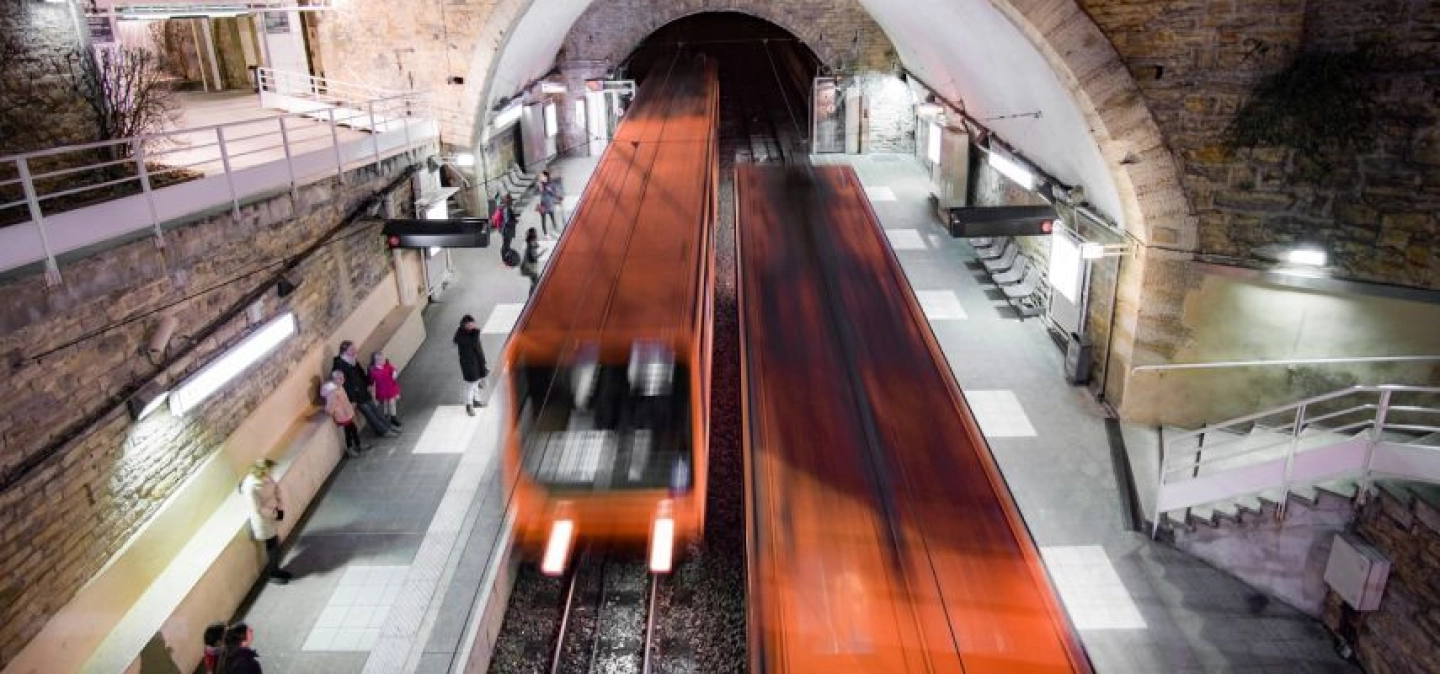 Station de métro lyonnais