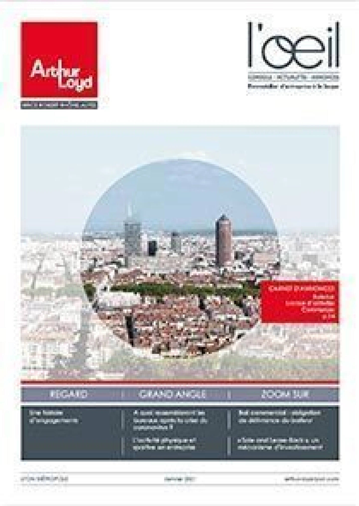 Couverture du magazine d'immobilier d'entreprise à Lyon