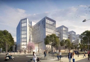 perspective de l'immeuble le jour en 3D