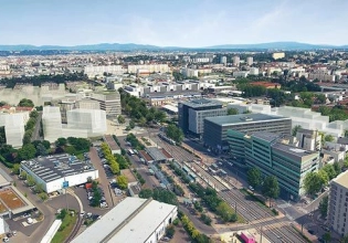Vue aérienne Carré de Soie Grand-clément